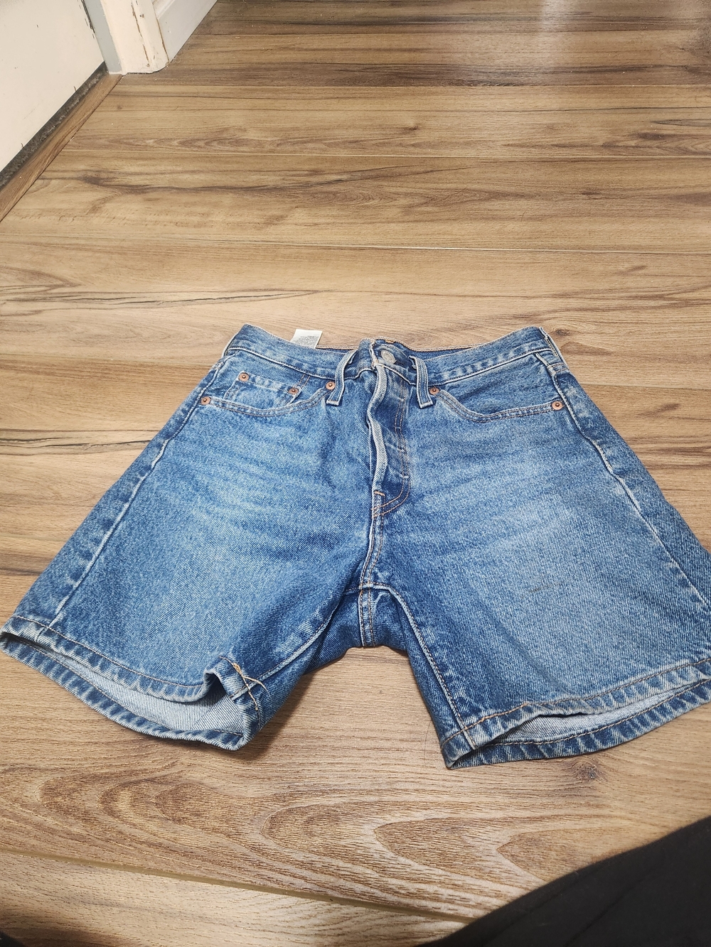 Levi's Women's Light Blue Denim Shorts
